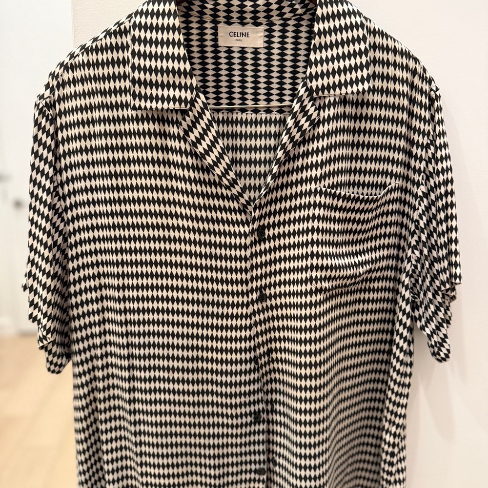 Celine Diamond Pattern Hawaiian Shirt